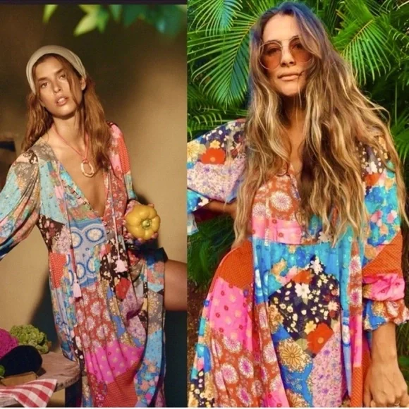 Spell Multicolor Bohemian Maxi Dress - Picture 5 of 15